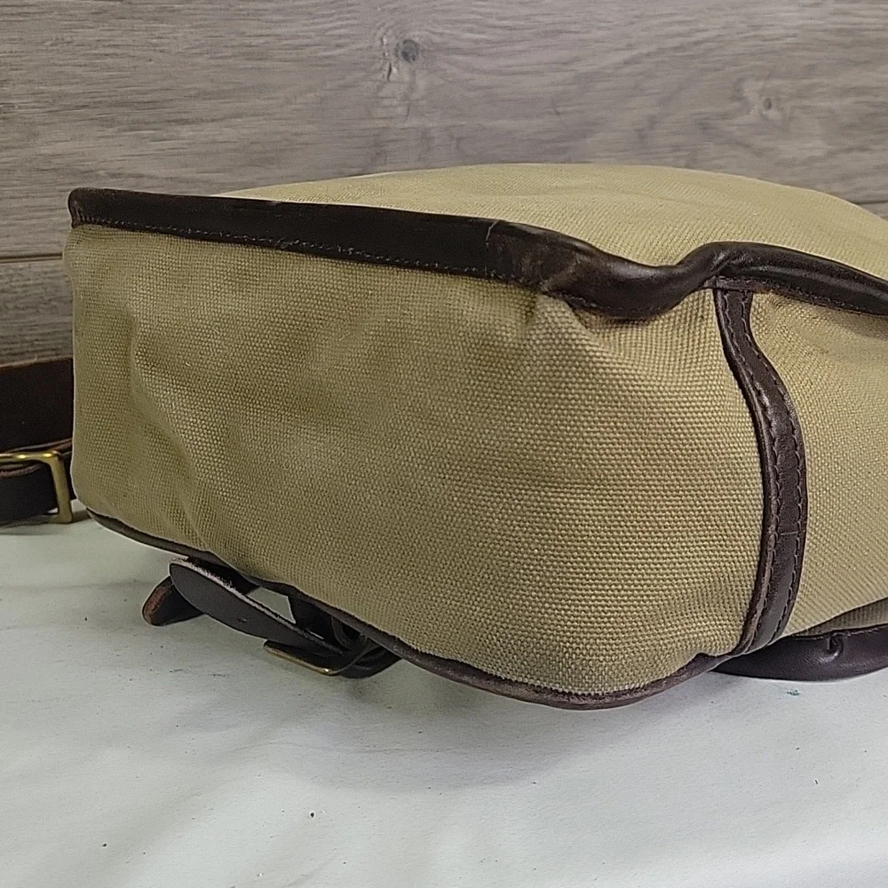 Men's Duluth Pack Tan and Brown Canvas Leather Crossbody Bag